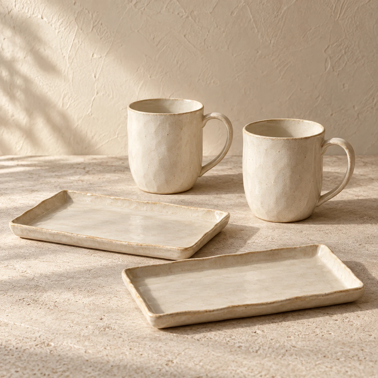 Quiet Ritual Set, Ivory, 4 pieces